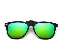 Long Keeper Clip-on Sunglasses - Polarised Clip on Sunglasses over Prescription Glasses for Men Women UV400 Flip up Shades for Glasses