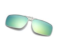 Long Keeper Clip-on Sunglasses - Polarised Clip on Sunglasses over Prescription Glasses for Men Women Flip up Anti Glare for Driving Fishing Outdoor