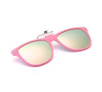 Long Keeper Clip-on Sunglasses - Polarised Clip on Sunglasses over Prescription Glasses for Men Women UV400 Flip up Shades for Glasses