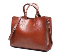 Long Keeper Leather Tote Bags for Women Large Top Handle Leather Handbag Shoulder Bags Vintage Ladies Crossbody Hobo Bag With Adjustable Strap
