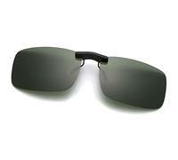Long Keeper Polarised Clip-on Sunglasses - Non Flip Rimless Clip on Sunglasses over Glasses for Men Women UV400 Protection for Driving Fishing Outdoor