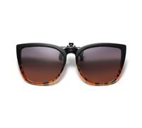 Long Keeper Polarised Clip On Sunglasses Womens Cat Eye Sunglasses Clip on Glasses Anti Glare Non-Flip Clip-on Sunglasses UV400 Fashion Shades for Women