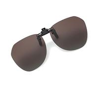 Long Keeper Polarised Flip up Sunglasses - Rimless Polarized Clip on Sunglasses over Glasses Unisex, for Women Men