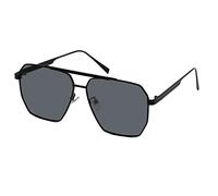 Long Keeper Polarised Pilot Sunglasses for Women Men Double Bridge Retro Square Sunglasses Metal Oversized Classic Aviation Shades UV400 Protection