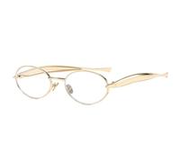 Long Keeper Retro Metal Oval Sunglasses for Women Men 90s Vintage Trendy Slim Oval Sun Glasses UV400 Protection Fashion Shades (Gold Clear)