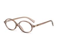 Long Keeper Retro Oval Blue Light Glasses for Women Men Gaming Computer Bluelight Blocking Glasses Oval Round Tortoise Vintage Eyeglasses Clear Glasses (Clear Brown)