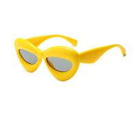 Long Keeper Sexy Lip Sunglasses - Unique Women Cute Cat Eye Sunglasses Thick Frame Candy Color Novelty Cool Punk Sun Glasses UV400