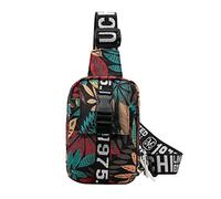 Long Keeper Small Sling Bag Chest Bag - Mini Cross Body Shoulder Bag for Men Women Waterproof Crossbody Sling Phone Bag for Cycling Travel Outdoor Sports