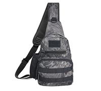 Long Keeper Tactical Crossbody Sling Bag - Waterproof Military Backpack One Strap Molle Chest Bag for Hiking Cycling Running Outdoor Men’s Shoulder Bag