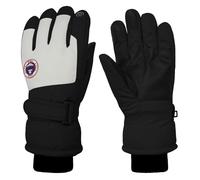 Long Keeper Winter Ski Gloves Men Women Touch Screen -20℉ Thermal Warm Winter Gloves Windproof Snow Gloves for Ski Snowboarding Outdoor (Black with White - L, Hand Circumference: 8.27-9.5inch)