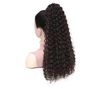 Long Kinky Curly Drawstring Ponytail Extension for Women Afro Puff Curly Pony Tail Hair(6)