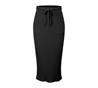 Long Knitted Skirts for Women UK - Women Slim Office High Waist Midi | Summerskirts Vacation Outfits Plus Size Boho Skirt Elasticated Waist Short PlainSkirt Longskirts Petite Dressing Upskirts