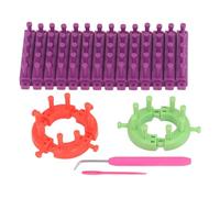 Long Knitting Loom Kit, Detachable Rectangular Knitting Yarn Loom Set with Crochet Hook and Needle, for Scarves Hats Socks Blankets, Beginner - Friendly ABS Plastic