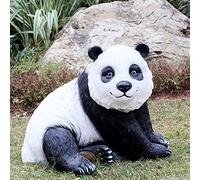 LONG-L Garden Weatherproof Giant Panda Statue,Outdoor Black And White Bear Animal Figurines,Wild Life Sculptures Ornaments,for Lawn Yard Patio Decoration,Mom