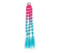Long Lantern Bubble Braid Ponytail Hair Synthetic ColoredExtension Elastic Rubber Bands Hairpiece For Women 24Inch For Women(Color2)