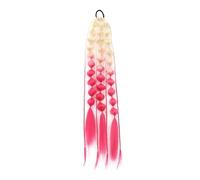 Long Lantern Bubble Braid Ponytail Hair Synthetic ColoredExtension Elastic Rubber Bands Hairpiece For Women 24Inch For Women(Color5)
