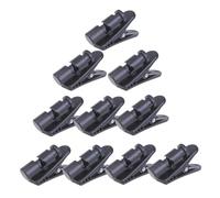 Long Last ABS Solid Clip Black Headphones Wire Clip For Managing Earphone Wire User Friendly Cord Holder Office