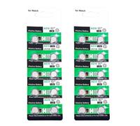 Long Last Power 20/10Piece AG10 LR1130 Alkaline Button Coin Cell Batteries For Small Electronics Keyless Entry Toy Long Last Watch Batteries