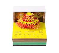 Long Lasting 261 Page 3D Paper Cutout 2026 Planner Writing Pad for Professional and Private Scheduling Elegant Desk Accessory