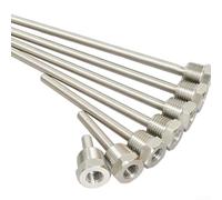Long Lasting 304 Stainless Steel Thermowell, 1/2 BSP(G) Thread, Length 30mm 200mm, Water and Blemish Resistant (8x100mm)