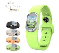 Long-Lasting 90-Day Mosquito Repellent Bracelet, Plant-Extracted Powerful Protection, Adjustable (14-20cm) Wristband, DEET-Free, Waterproof & Sweat-Resistant, Suitable for Adults & Kids (Green,A)