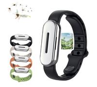Long-Lasting 90-Day Mosquito Repellent Bracelet, Plant-Extracted Powerful Protection, Adjustable (14-20cm) Wristband, DEET-Free, Waterproof & Sweat-Resistant, Suitable for Adults & Kids (Black,B)