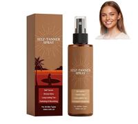 Long-Lasting and Natural Self Tanning Spray 100ml, Gentle Gradual Tan Mist, Hydrating Formula, No Sticky Residue, Full-Body Use for Sun-Kissed Glow, Suitable for All Skin Types (1PC)
