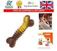 Long-Lasting Beef & Cheese Dog Chew Toy - Cleans Teeth & Entertains Medium Dogs