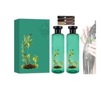 Long-Lasting Botanical Essential Oil Hair Dye,Mild Formula Long Lasting Hair Dye Set,Plant-Based Hair Color for Gray Coverage (Brown)