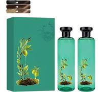 Long-Lasting Botanical Essential Oil Hair Dye, Mild Formula Long Lasting Hair Dye Set, Plant-Based Hair Color for Gray Coverage, for all Hair Types (Chestnut Brown)