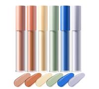 Long-Lasting Color Corrector, Color Concealer, 6X Stick Concealer Full Coverage, Highlighter Contour Stick, Face Makeup For Mature Skin, Redness & Discoloration, 3ml, Multicolor