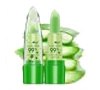 Long Lasting Crystal Jelly Aloe Vera Lipsticks Temperature Color Changing Lip Balm Moisturizing lip scrub Glossy Finish Custom Shade, Innovative Natural Beauty Makeup for Women flawless look (1)