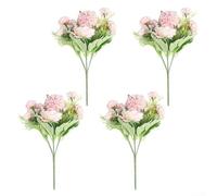 Long Lasting Decorative Flowers Made to Resist Fading in Bright Light or Covered Outdoor Environments (Pink)