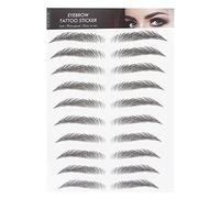 Long Lasting Eyebrow Transfers Sticker Portable Women Eyebrow Sticker (BLACK-02)