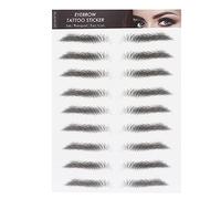 Long Lasting Eyebrow Transfers Sticker Portable Women Eyebrow Sticker for Makeup Sweat-Proof (BLACK-04)