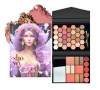 Long-lasting Eyeshadow Set - Waterproof 46-Color Matte Glitter, Highly Pigmented Smudge-Proof Formula, Professional Highlighter Bronzer Kit, Compact Makeup Travel Companion | for Halloween Party Every