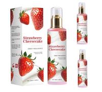 Long-Lasting Fragrance Body Mist, Strawberry Cheesecake Aroma, Men's Body Spray, Women's Perfume, Fun Fruity Perfume for Adults (3pc)