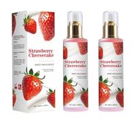 Long-Lasting Fragrance Body Mist, Strawberry Cheesecake Aroma, Men's Body Spray, Women's Perfume, Fun Fruity Perfume for Adults (2pc)