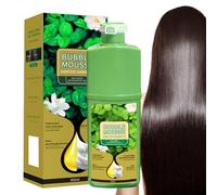Long Lasting Hair Color - Hair Dye Shampoo for Radiance with Long Lasting Formula | 500ml Mousse Feature Natural Black Chestnut Coffee Dark Brown Usage Frequent Travelers Salon Bathroom Home Outdoor