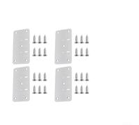 Long Lasting Hinge Repair Plate for Cabinets Rust Resistant Steel for Effective Repairs (4pcs)