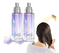 Long-Lasting Lightweight Hair Soft Essential Oil Spray,Protein Smoothing Cream, Fluffy Volumizing Hair Spray,Long Lasting Refreshing Spray,Lightweight Hair Oil Mist For Split Ends (Purple 2PC)