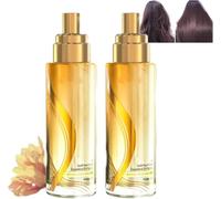 Long-Lasting Lightweight Hair Soft Essential Oil Spray, Spray Oil For Hair, Protein Smoothing Cream, Hair Oil Mist For Split Ends,Smooth Frizz And Add Shine for Women, Men All Hair Types (Freesia*2)