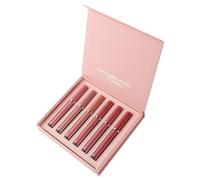Long Lasting Lipstick, Liquid Lipstick 6PCS/Set Non-stick Cup Matte Waterproof Long Lasting Sets Not Fade Lip Gloss for Women Girl SetA, Sets