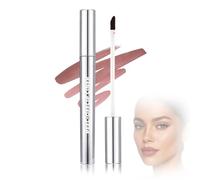 Long-Lasting Matte Lip Stain Peel Off Tattoo Lip Tint - waterproof Transfer-Proof Lip Liner with Hyaluronic Acid, Easy Peel & Reveal Gloss, Highly Pigmented Color, Smudge-Resistant Makeup(Light Mauve)