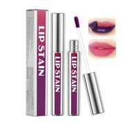 Long Lasting Matte Lip Stain With Vibrant Pink & Plum Shades - High Waterproof Lip Tint For Precise Application & All Day Wear, Non-Stick Cup, Smudge Proof, Lightweight Texture