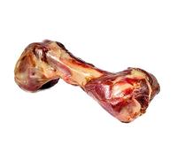 Long Lasting Mediterranean Serrano Ham Bone for Dogs - Natural Single Ingredient Smoked Dog Chew - Large Breed Aggressive Chewer Treat- Fully Edible Real Meat Bone for Dogs -Dog Snack-pck of 1