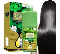 Long-Lasting Plant-Based Foam Hair Dye, Natural Hair Mousse, Quick-Acting Hairs Dyes Bubble Hairs Dyes, Gray Hair Coverage, for All Hair Types (Natural Black)