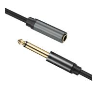 Long Lasting PVC 1/4 to 3.5mm Headphones Adapters 6.35mm to 3.5mm Cable 1/4" Male to 1/8" Female for Extended Lifespans
