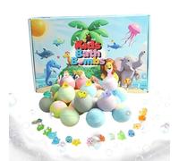 Long Lasting Quick Dissolve, Bubble Spa Bath Bombs24 Piece Bulk Luxury Set, 60g X 24 Units + 33cm X 19.5cm Gift Box, Scented Oil Blend - for Kids Boys Girls & Adults