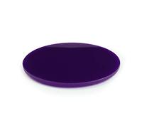 Long Lasting Round Acrylic Coasters Multiple Colours Kitchen Dining Table Bar (Purple, 1)